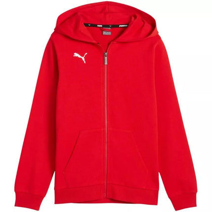 Vaikiškas Puma teamGoal Casuals džemperis su gobtuvu, raudonas 658596 01