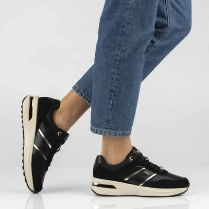 Women's leather shoes, sneakers, black Filippo DP7772