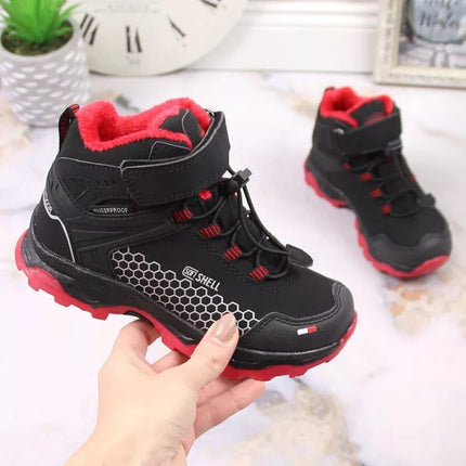 American Club Vaikiški Vandeniui Atsparūs Velcro Sniego Batai AM904B