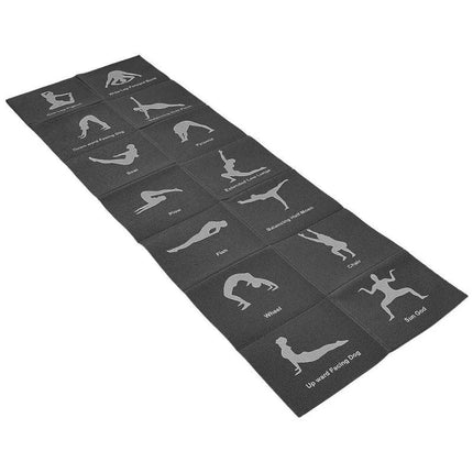 Sulankstomas jogos kilimėlis 1700x600x5 mm Juodas ENERO FIT