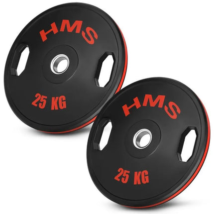 TOG25 2 x 25 KG OLYMPIC RUBBER-COATED PLATE 2 x 25 KG HMS