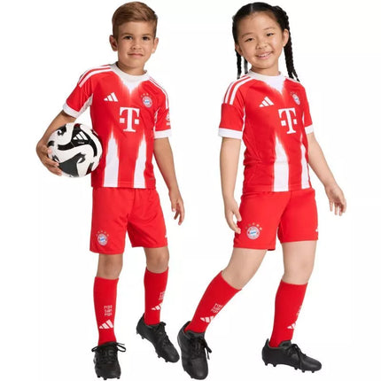 adidas FC Bayern 25/26 Namų raudonas JN8510 vaikiškas sportinis komplektas