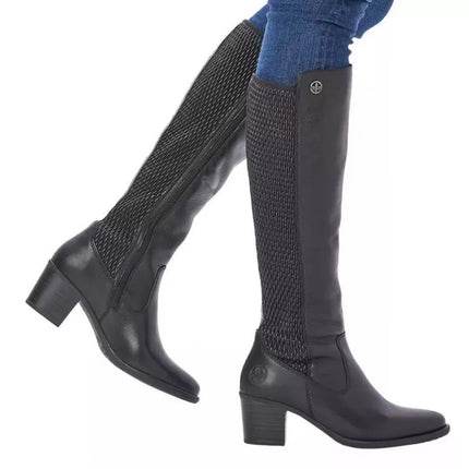 Rieker izoliuoti batai su gumine juosta, oda W Y2050-00 RKR638