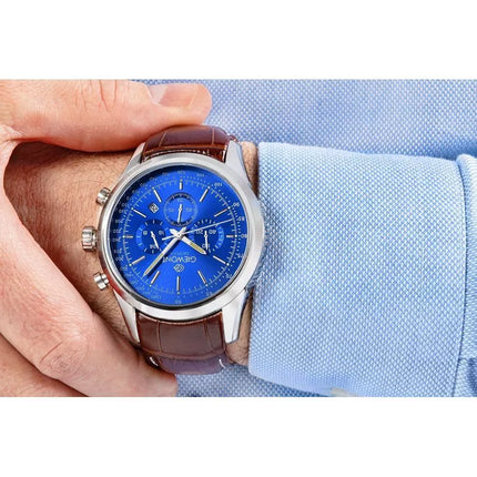 Giewont Chronograph Sapphire Silver Blue Men's Watch GW7650-A5