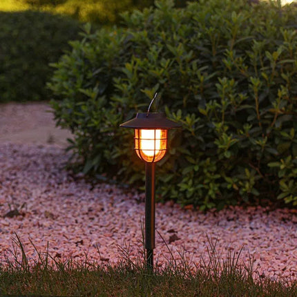 Saulės šviestuvas su liepsnos efektu, 2 viename, 6 LED SMD