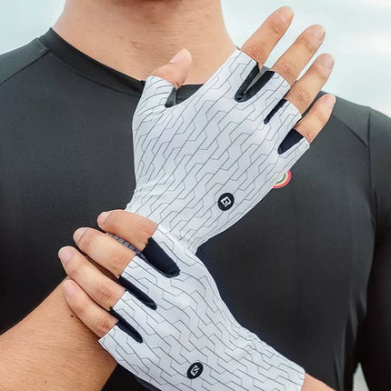 Rockbros Road Cycling Gloves Size: XL - White/Black