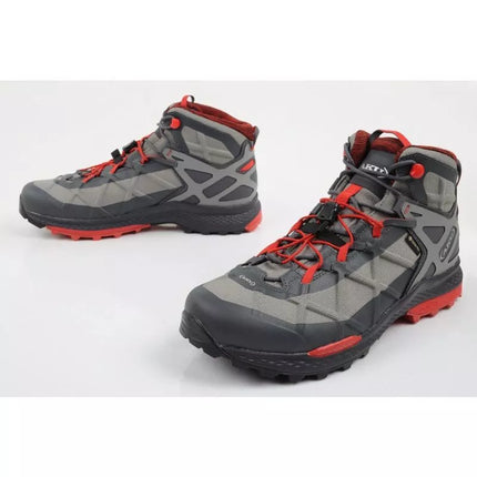 Aku Rocket Gore-tex Vyriški Žygio Batai, Pilkai Raudoni