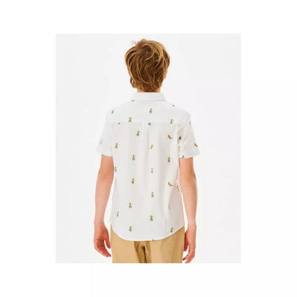 RIP CURL Hula Breach marškiniai berniukams, balti