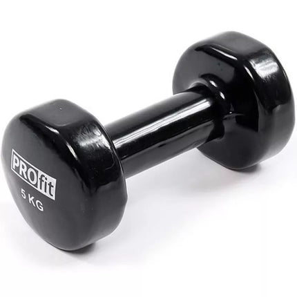 Profit vinilinė  hantelis 5kg juodas DK 4102