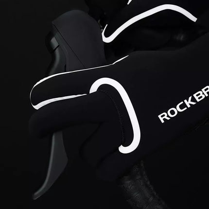 Rockbros visiškai neperšlampamos dviračių pirštinės, dydis: S/M - juodos