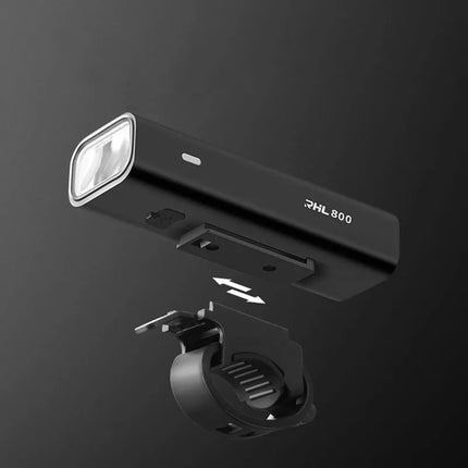 Rockbros 24710012001 front bicycle light 800 lm + USB-C - USB-A cable - black