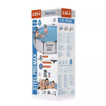 Baseinas 56408 STEEL PRO MAX 3,05 m x 0,76 m komplektas