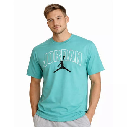 Men's Air Jordan Brooklyn Arch Logo T-shirt Washed Teal - IB7347-392