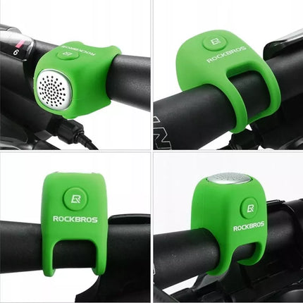 Rockbros CB1709GN elektroninis dviračio skambutis - žalias