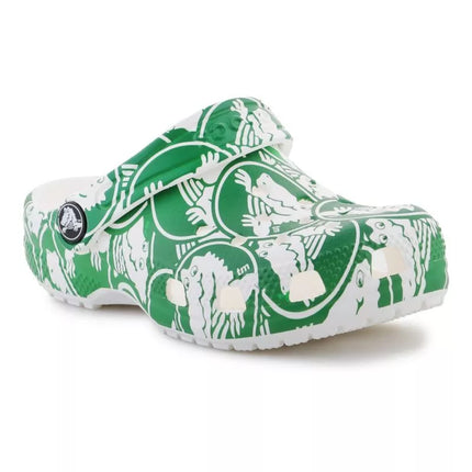 Crocs Classic Duke Print Clog K Jr 210007-3WH klumpės