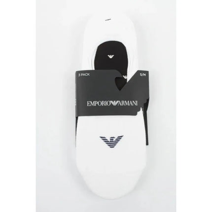Emporio Armani Calza micro socks cotton white 3-pack