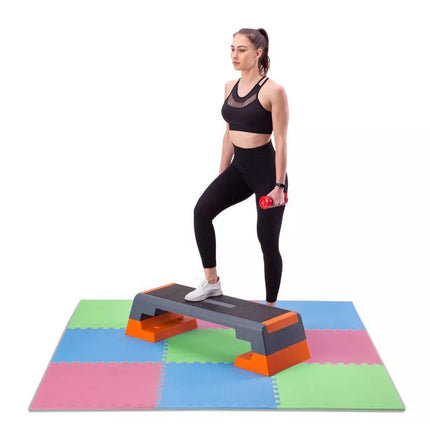 Multipack One Fitness MP10 puzzle mat green-blue-red 9 pieces 10 mm