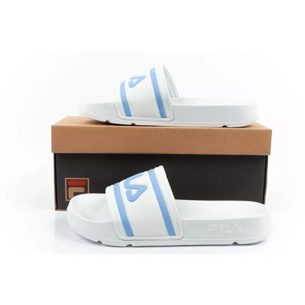 Fila women's sports flip-flops Morro comfortable white slippers for the pool