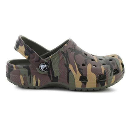 CROCS CLASSIC CAMOUFLAGE CLOG K ARMY GREEN/MULTI 211879-3TC