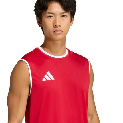 adidas Entrada 26 vyriški marškinėliai be rankovių, raudoni, KB3932