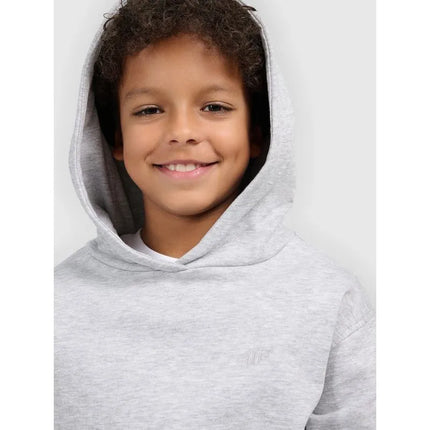 Boy's sweatshirt with hood, open, 4F 4FJWMM00TSWSM1860-25M