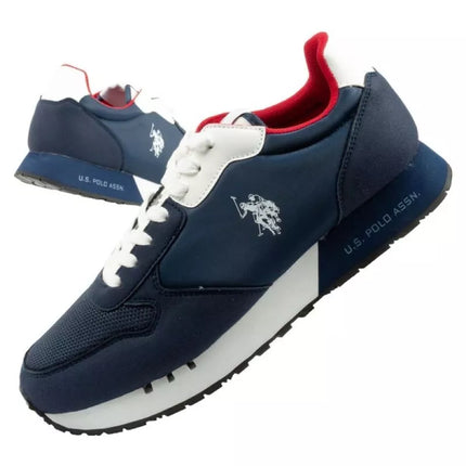 US Polo Assn vyriški sportiniai bateliai kedai madingi patogūs tamsiai mėlyni
