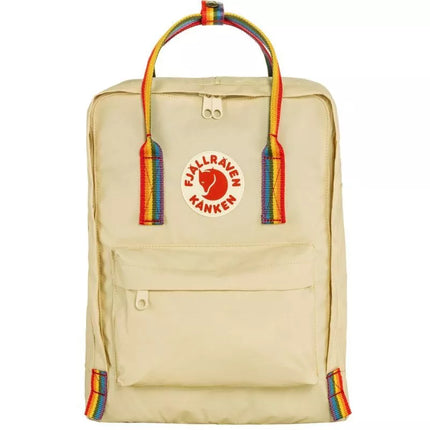 Fjällräven Kånken Vaivorykštės kuprinė - šviesus ąžuolas/patt