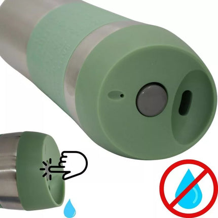 EXCELLENT HOUSEWARE TERMO KELIONINIS PUODELIS 350 ML ŽALIAS