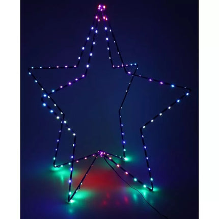 3D DEKORATYVINĖ ŽVAIGŽDĖ, 120 LED, RGB, 80 CM