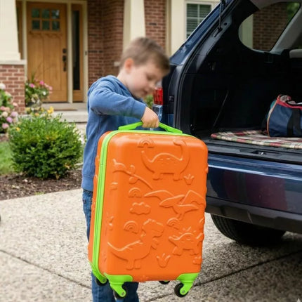 PROWORLD KID CABIN TRAVEL SUITCASE 18 INCHES - ORANGE (DINO)