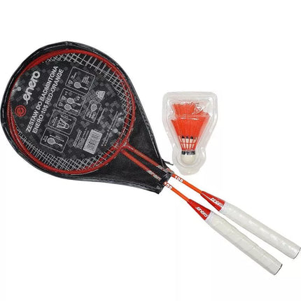 BADMINTON SET IN RED ORANGE ENERO 105 CASE