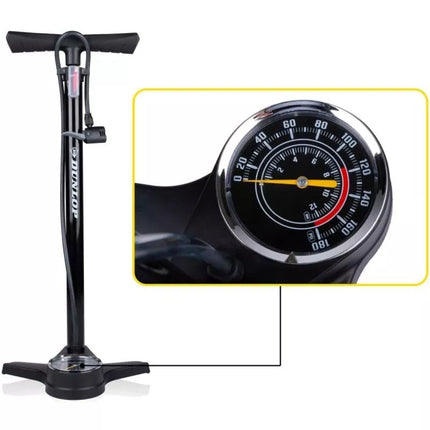 DUNLOP WORKSHOP/BICYCLE PUMP 174Psi WITH MANOMETER