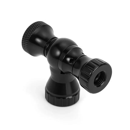 Rockbros CO₂ pump, aluminum alloy valve head, cartridge-free, Presta/Schrader compatible - black