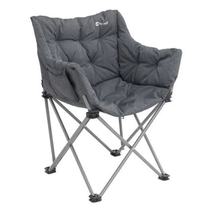 Outwell 470474 kėdė stovyklavimui su 4 kojomis, juoda, pilka