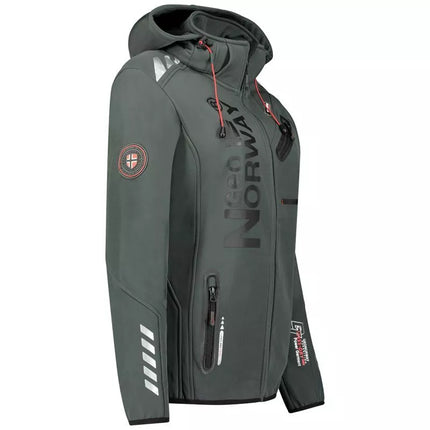 Geographical Norway softshell striukė (WU8088F/GN D.GREY/BLACK)