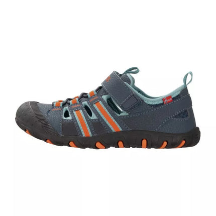 Trollkids Vaikiski Sandefjord Sandal XT Tamsiai mėlyna/Pilkšvai Turkio/Ryškiai Oranžinė Vaikiški Sportiniai Sandalai Berniukams/Mergaitėms (668-110)