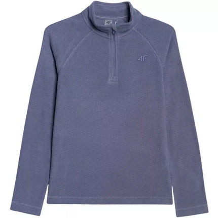 Fleece sweatshirt for girls 4F F060 navy blue 4FJWAW25UFLEF060 31S