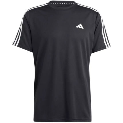 Vyriški adidas Train Essentials 3-Juostelių treniruočių marškinėliai Juodi IB8150