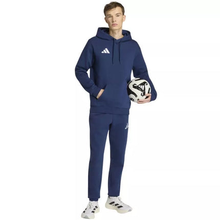 Vyriškas adidas Entrada 26 gobtuotas bliuzonas tamsiai mėlynas JZ6583