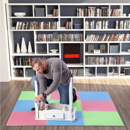 Multipack One Fitness MP10 puzzle mat green-blue-red 9 pieces 10 mm