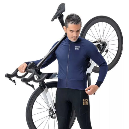 Rockbros YDWT014 Winter Fleece Double Layer Cycling Jacket Size M - Blue