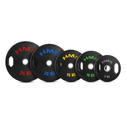 TOG25 2 x 25 KG OLYMPIC RUBBER-COATED PLATE 2 x 25 KG HMS
