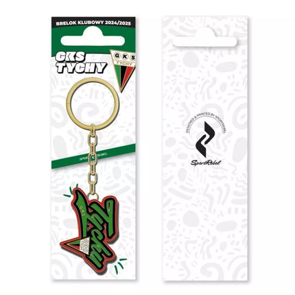 GKS Tychy miesto leidimo raktų pakabukas SREBBRELOKCITY