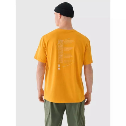 Vyriški oversize spausdinti marškinėliai 4F 4FRAW24TTSHM2578-70S