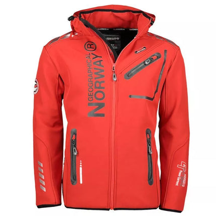Geographical Norway Softshell striukė Royaute 068 M WY3252H/GN/Raudona / Juoda