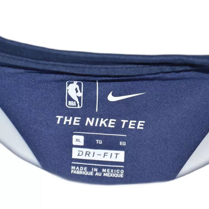 Nike Dallas Mavericks Essential Dry marškinėliai su Chrome logotipu, College Navy - CZ7252-419