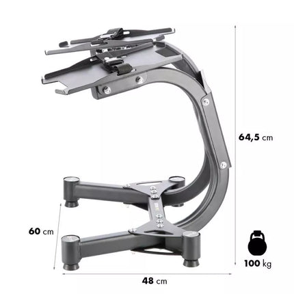 HMS PREMIUM STR10 PRO Reguliuojamas stovas hanteliams