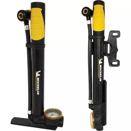 MINI DVIRAČIO POMPA SU MANOMETRU 2in1 ALU MICHELIN 8 bar (120 PSI)