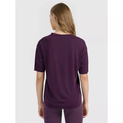Moteriski oversize marškinėliai su modalu 4F 4FRAW25TTSHF3283-50S