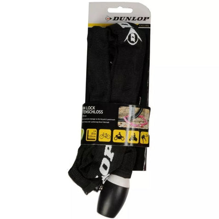 DUNLOP BICYCLE LOCK CHAIN LOCK 120CM BLACK